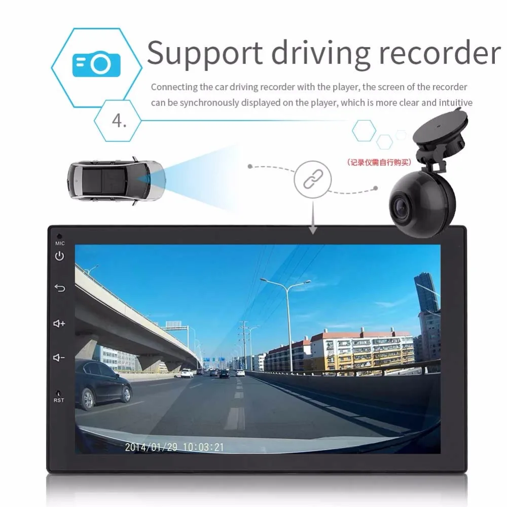 Автомагнитола AMPrime 2 Din gps навигация Android система автомобильный аудио плеер