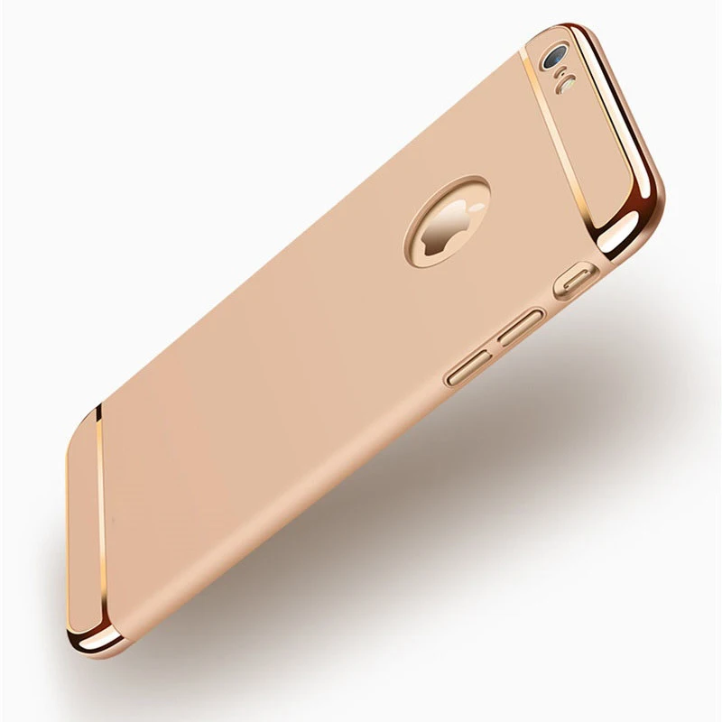 Чехол для iPhone 6, чехол для iPhone 6S i6, 3 в 1, позолоченный ПК Жесткий Чехол для iPhone 6, защитный чехол для телефона