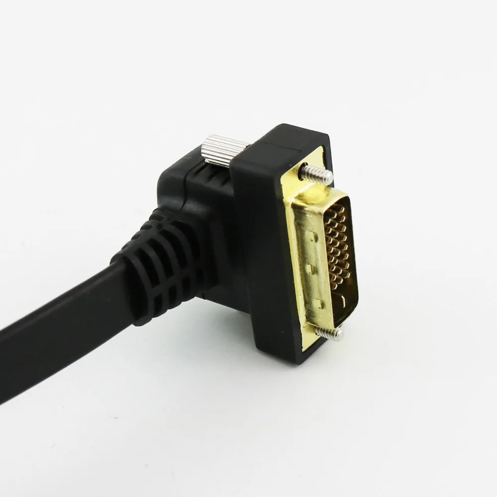 1x30 см/1 фут HDMI штекер к DVI 24 + 1 контактный Прямоугольный 1080P видео конвертер плоский
