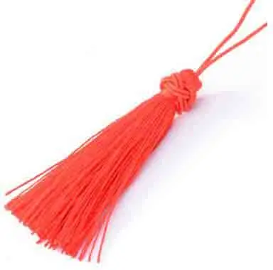2 шт./лот 5 см китайский узел Ленточки 19 Цвета ручной работы Long Silk TASSEL Подвески для