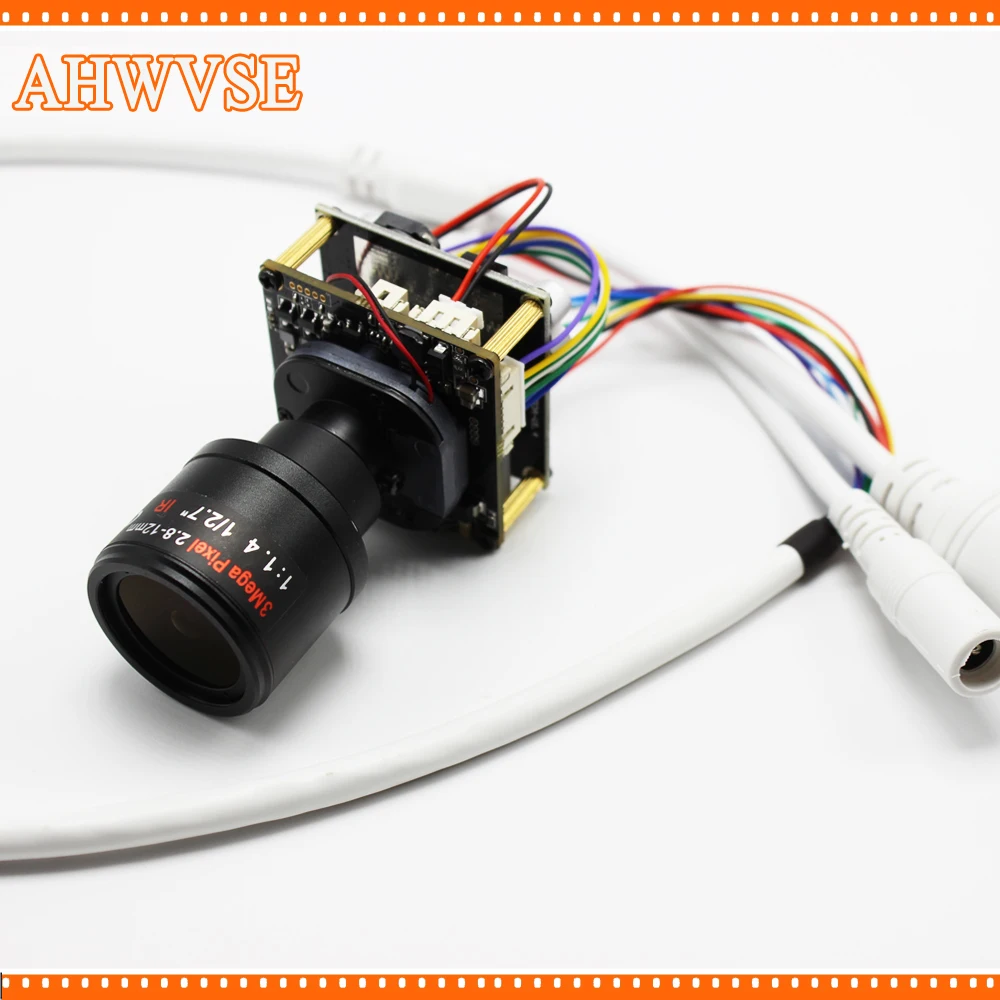 AHWVSE POE IP модуль камеры плата PCB с 2 8 12 мм объективом 1080P IRCUT LAN кабель ONVIF мобильный
