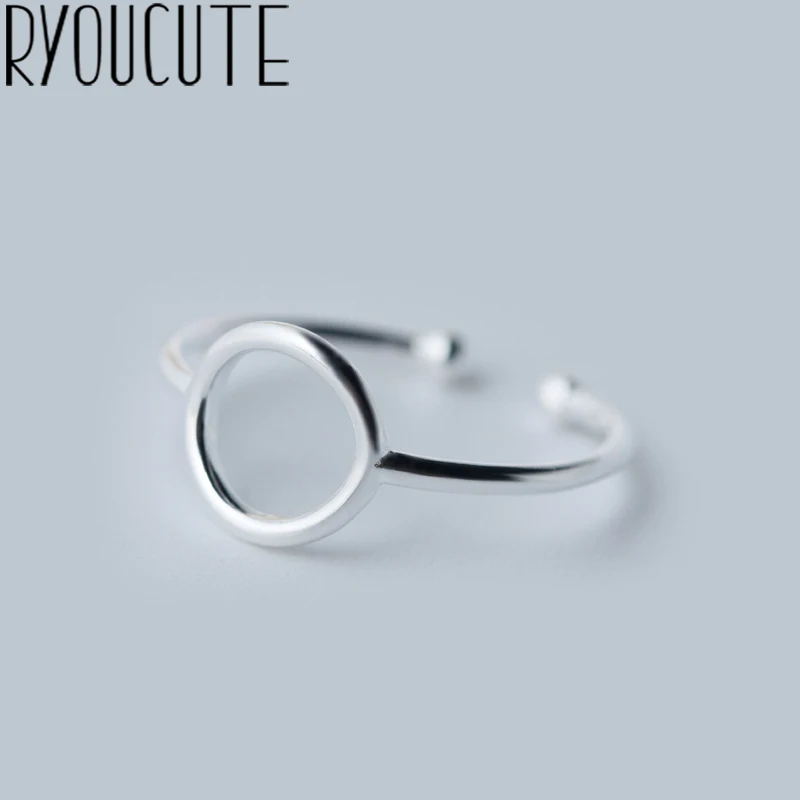 RYOUCUTE 100% Настоящее серебро цвет ювелирные изделия простая Мода Большие Круглые