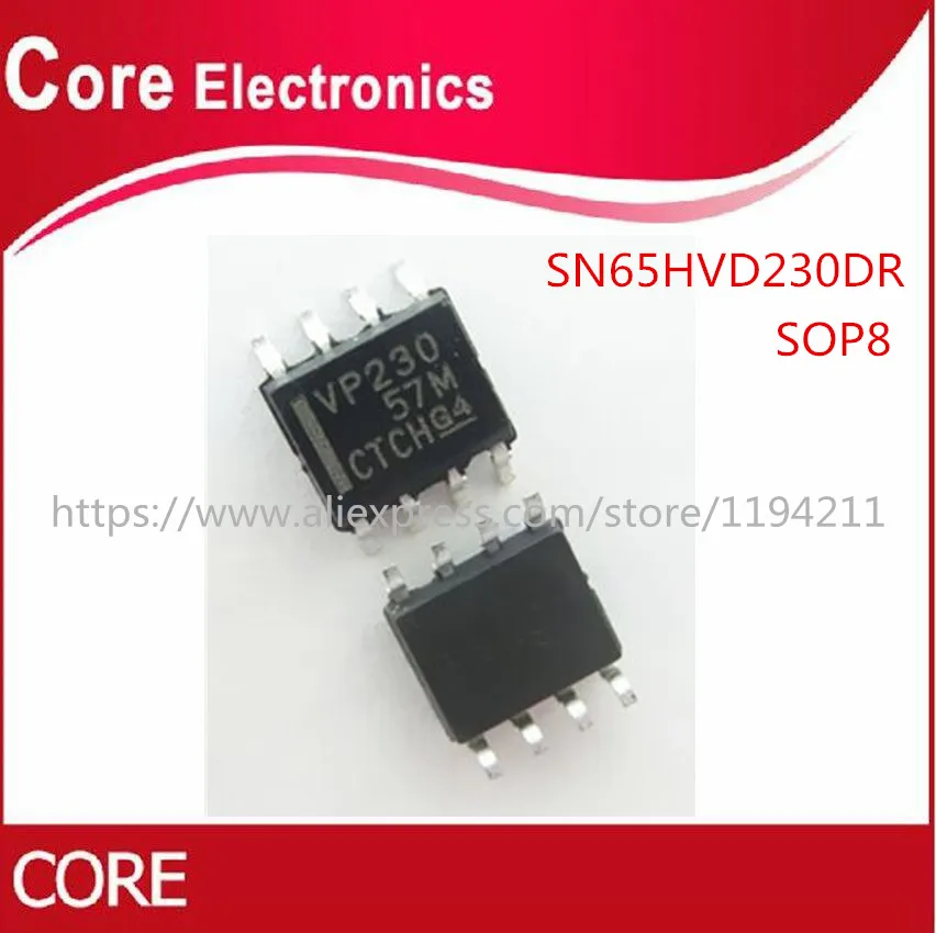 50 шт. SN65HVD230DR SN65HVD230 65HVD230DR 65HVD230 3 V CAN TXRX W/STNDBY SOP8 IC|Интегральные схемы| |