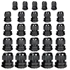 25 шт. нейлоновые кабельные вводы, водонепроницаемые соединения кабеля, пластиковые водонепроницаемые PG7, PG9, PG11, PG13.5, PG16