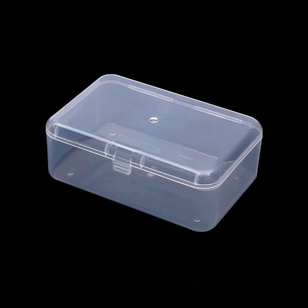 1 PC Top selling Transparent Plastic Storage Box Clear Square Multipurpose Display Case Plastic Jewelry Storage Boxes