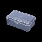 Прозрачная пластиковая коробка для хранения, 1 шт., прозрачная квадратная многоцелевая витрина, пластиковые коробки для хранения ювелирных изделий