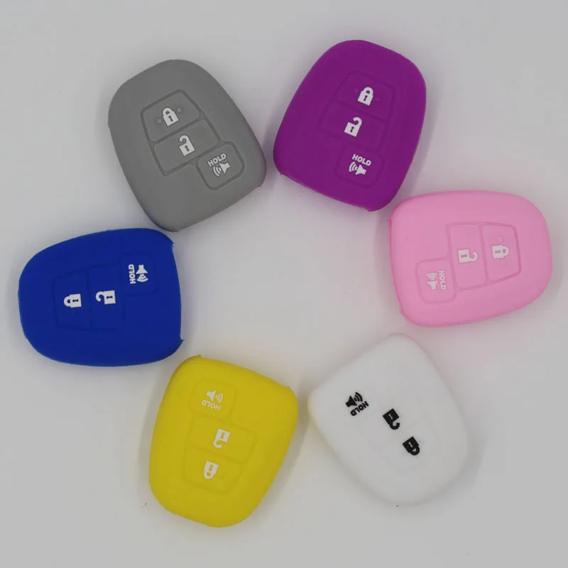 Силиконовый резиновый чехол для автомобильного ключа дистанционного toyota Tundra с 3