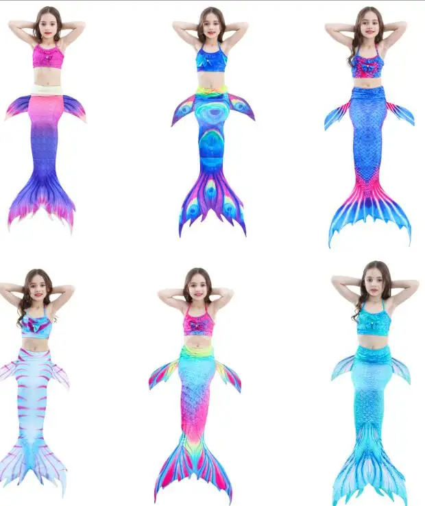 

3 шт./компл. детский женский купальник, купальный костюм для девочек, костюм для косплея, новинка 2018, комплект бикини, купальные костюмы