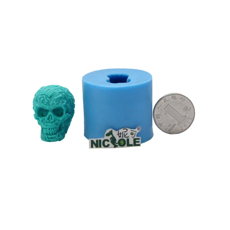 3D форма Nicole R1326 в виде черепа для искусственной смолы Хэллоуина формы поделок из