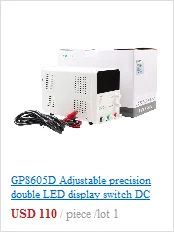 GPS605D регулируемый прецизионный двойной светодиодный переключатель питания постоянного тока 0-60 в/0-5A для лаборатории научно-исследовательского обслуживания