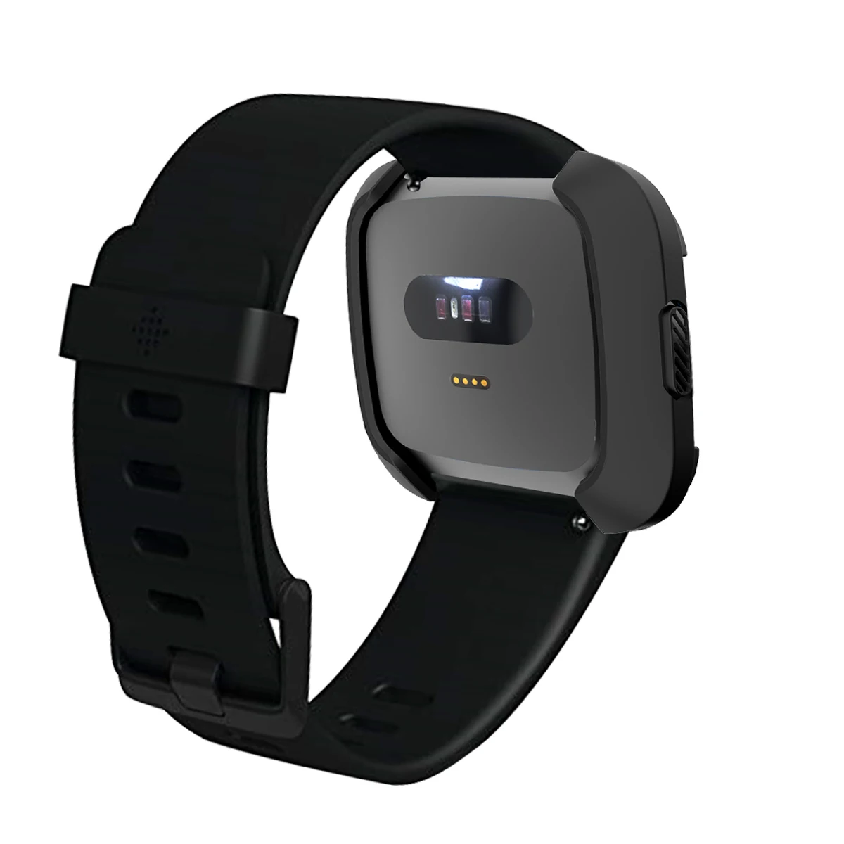 6 цветов ТПУ и ПК чехол для Fitbit Versa, ремешок часы в виде ракушки Экран протектор Аксессуары для смарт-часов для Fitbit Versa Lite