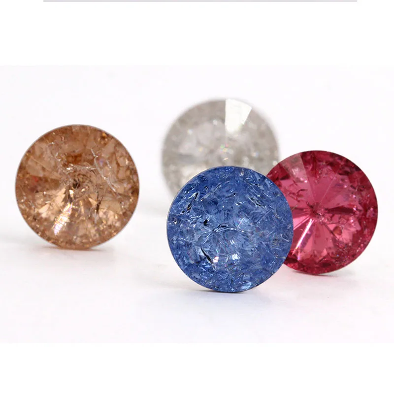 12mm K9 pointback glass rhinestones high quality Blue crystal Round shape glue on diy clothing/wedding Accessories | Дом и сад