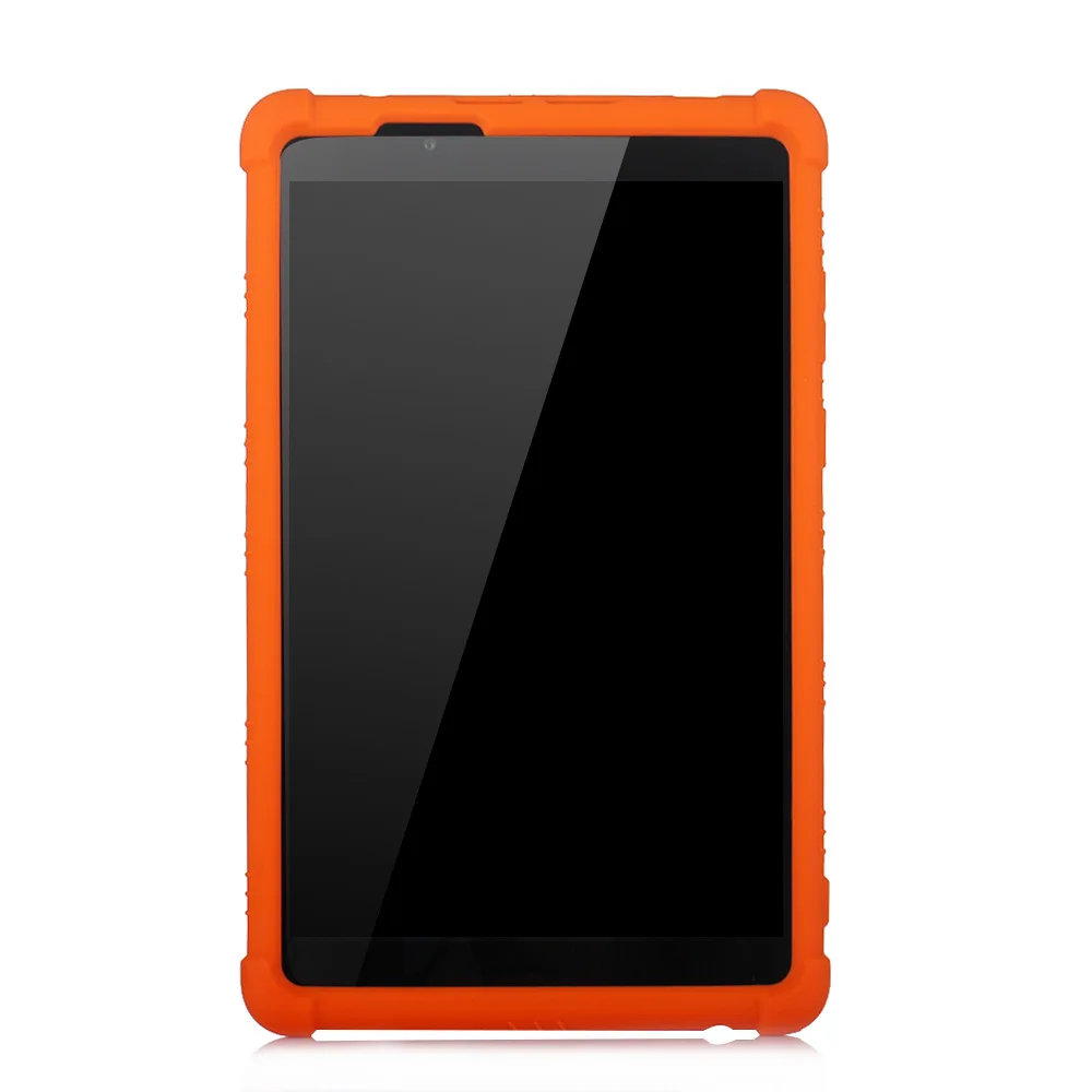 Orange Мягкий силиконовый+ жесткий пластиковый откидной Чехол для lenovo Tab E8 TB-8304F1 мягкая задняя крышка для lenovo Tab E8 чехол Fundas - Color: Orange
