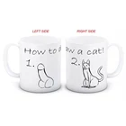 Прямая поставка, кружка для кофе 11 унций с рисунком кошки, креативная кружка для молока и чая, кружки, лучший подарок для ваших друзей