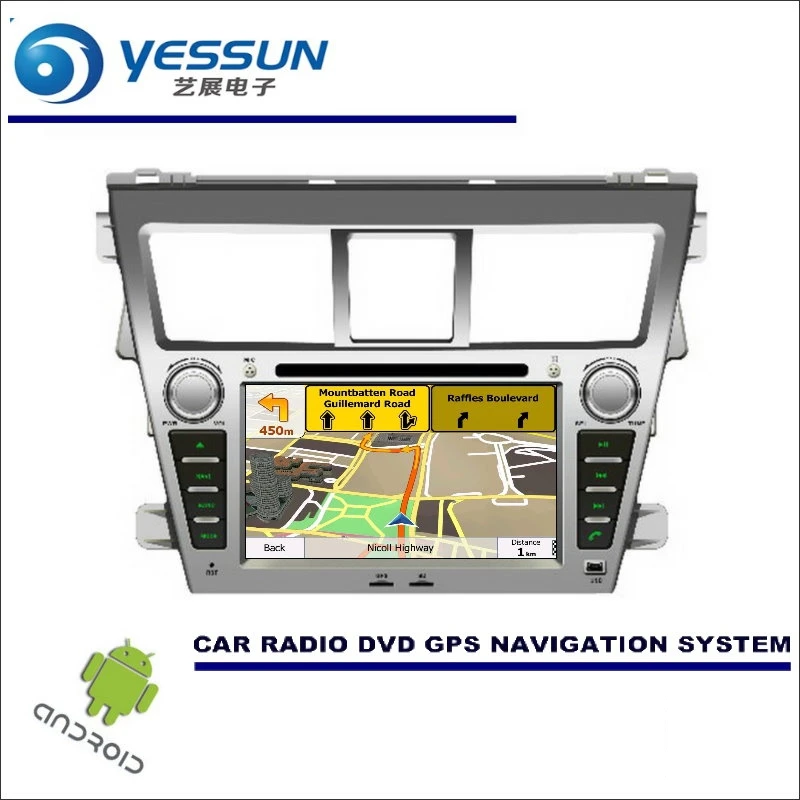 YESSUN для Toyota Vios/Yaris Sedan/Belta 2007~ 2013 CD DVD gps плеер Navi Радио стерео HD Автомобильный мультимедийный навигатор Android