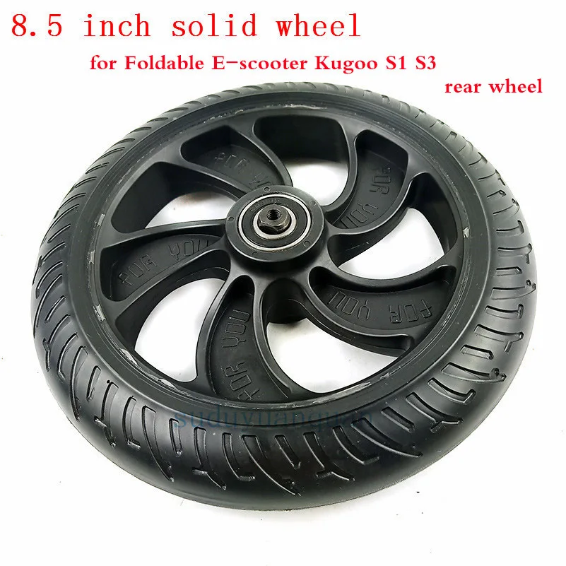 KUGOO S1 S2 S3 Folding E-scooter rear wheel with axle 8.5 inch Electric Scooter solid tire and hub