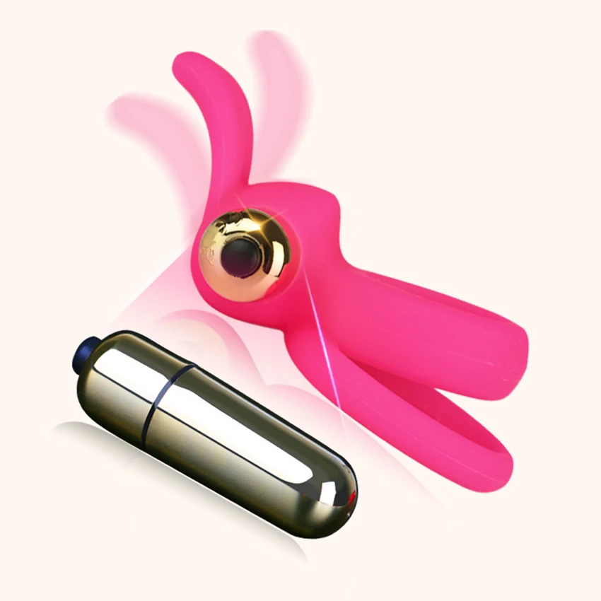 Кольцо вибратор на пенис Zerosky Rabbit Cock Задержка эякуляции секс игрушки для мужчин
