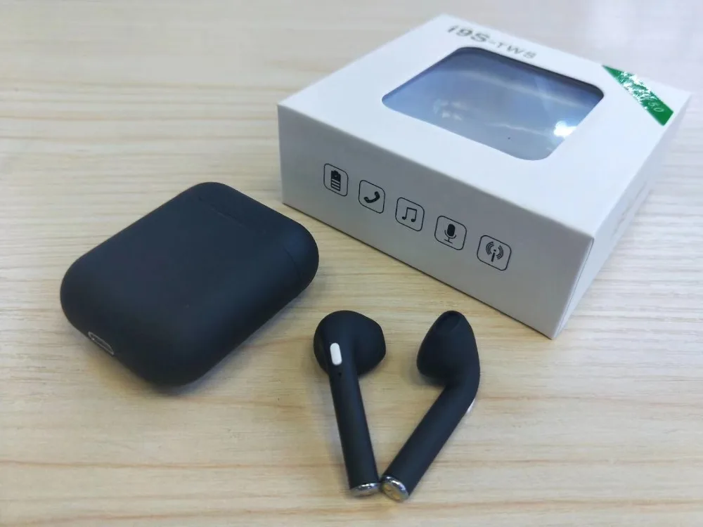 Бинауральные TWS наушники I9s tws V5.0 Bluetooth беспроводная гарнитура для iphone xs Android phone с