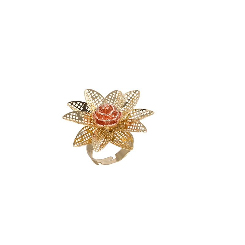 BAUS Dubai Suit Jewellery Flower Type Gold Color Jewelry Set Nigerian Wedding African Beads Ethiopian Gold Bridal Accessories image 5