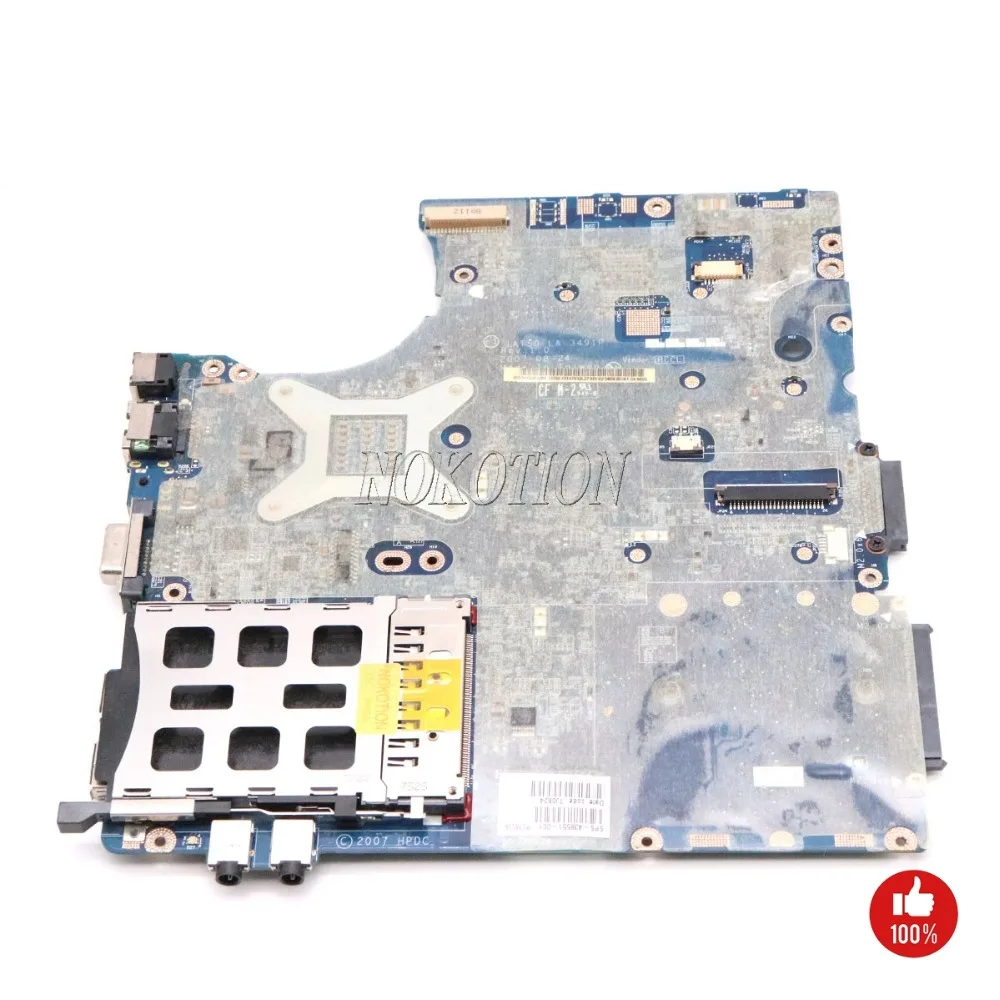 Материнская плата NOKOTION для ноутбука HP 530 438551-001 448434-001 IAT50 LA-3491P 945GME DDR2 с бесплатным