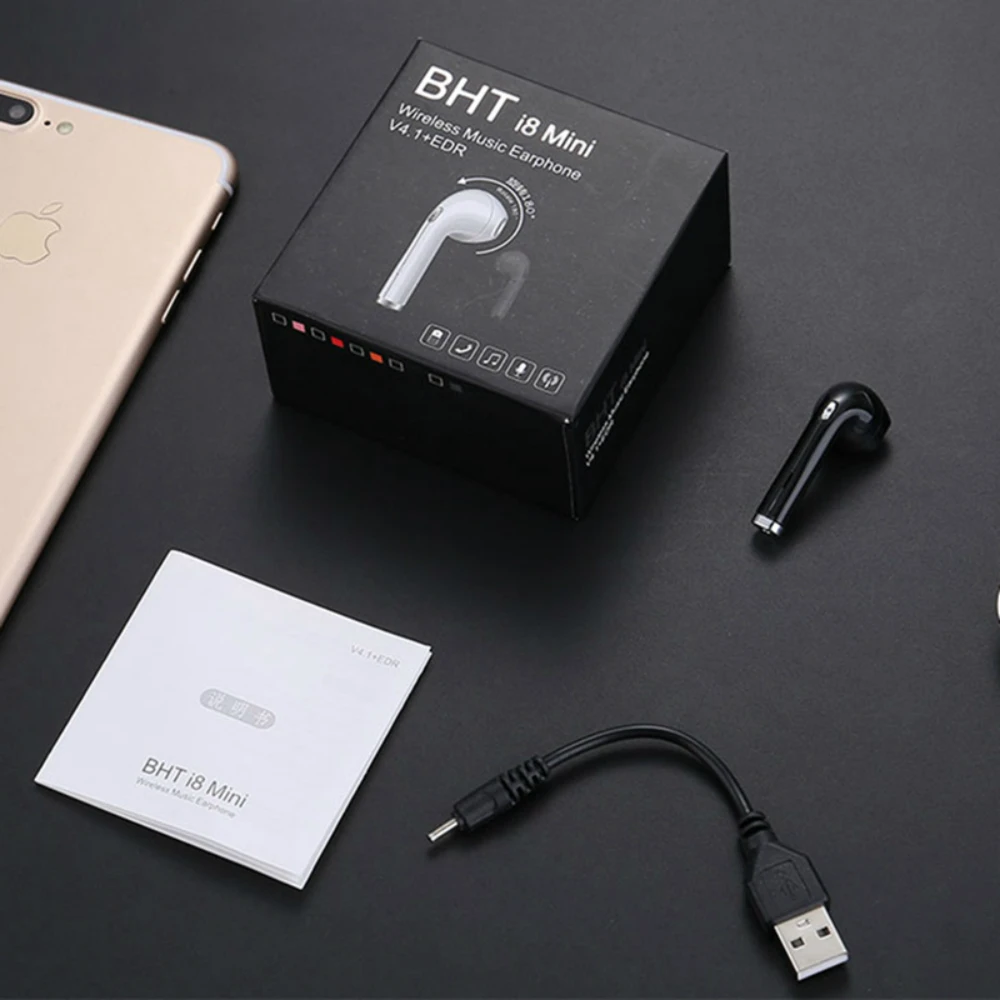 2018 новейшие BHT Mini i8s Bluetooth 4 2 наушники вкладыши стерео беруши для снижения уровня