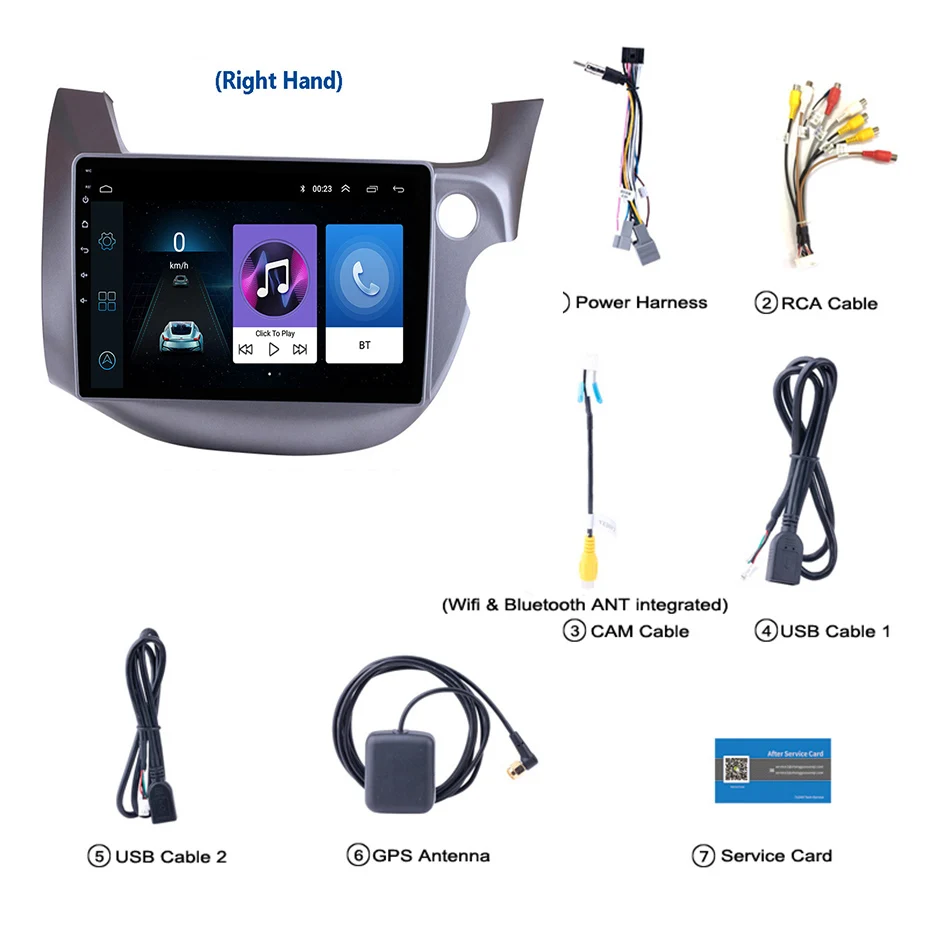 10,1 дюймов 2.5D ips HD мультисенсорный экран Android 8,1 NAVI для Honda fit 2008-2013 правая рука с Bluetooth USB wifi Поддержка SW
