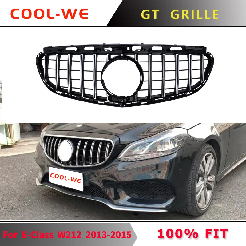 Для W212 E-CLASS для Mercedes GTR Гоночный Bump гриль для E200 E250 E300 E350 E400 E500 E550 2013