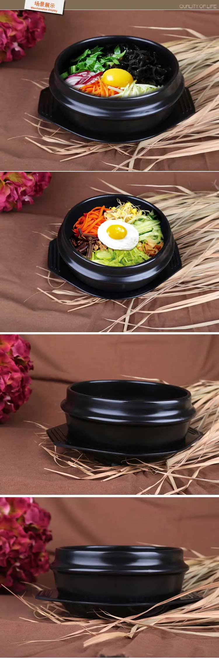 Новые классические корейские кухонные наборы Dolsot каменная чаша горшок для Bibimbap керамические суповые пиалы для лапши рамен с профессиональной упаковкой керамики