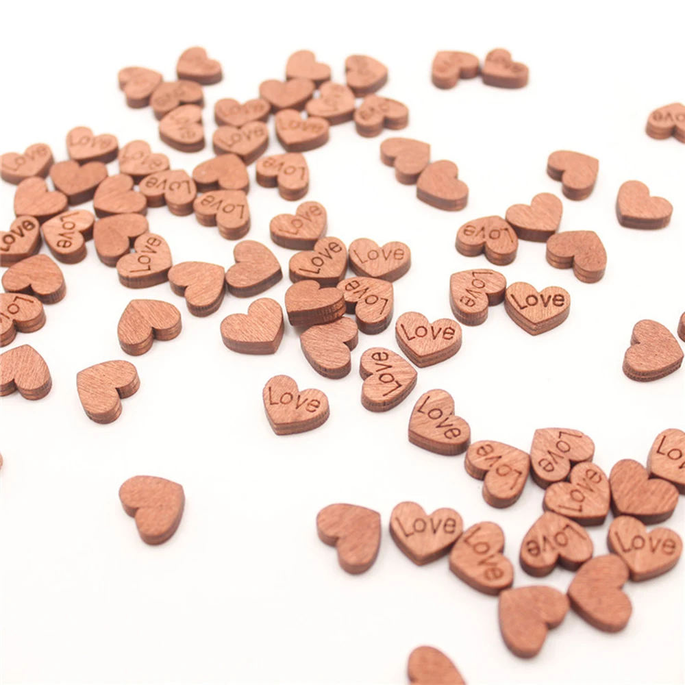Новинка 100 шт деревянные формы сердца любви креативные для 2019 новые пустые