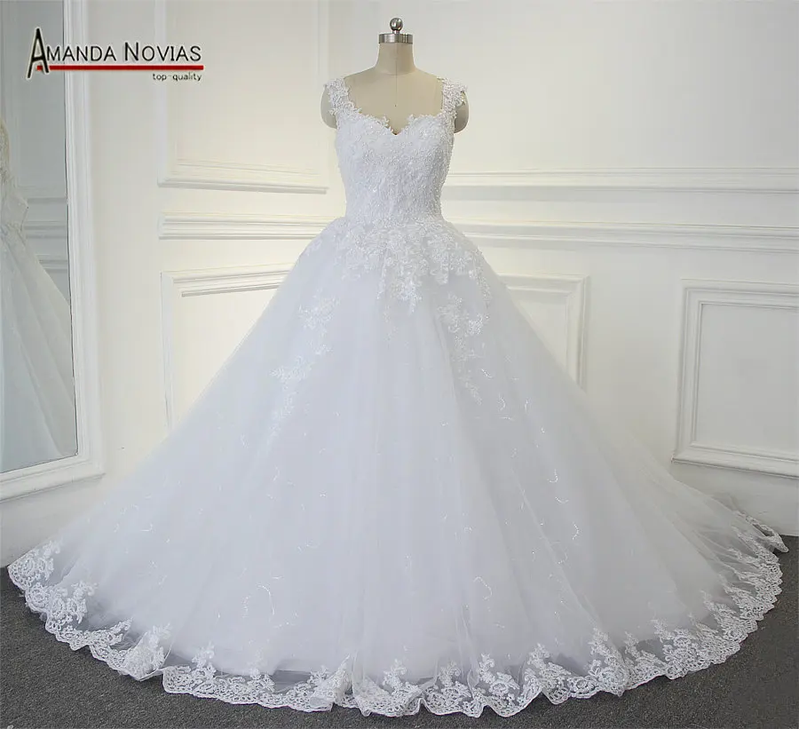Аманда новиас очаровательное кружевное пышное свадебное платье 2019 милое