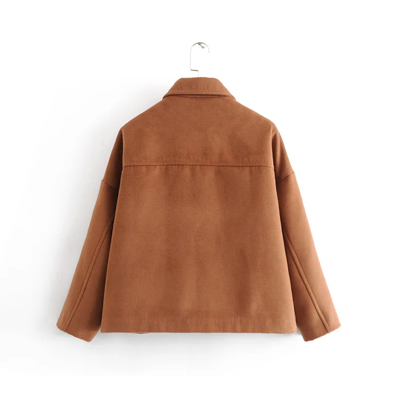 JuneLove 2018 Women Winter Thick Short Coat Long Sleeve Cotton Loose Female Jackets Vintage Single Breasted Casual Ladies Jacket | Женская