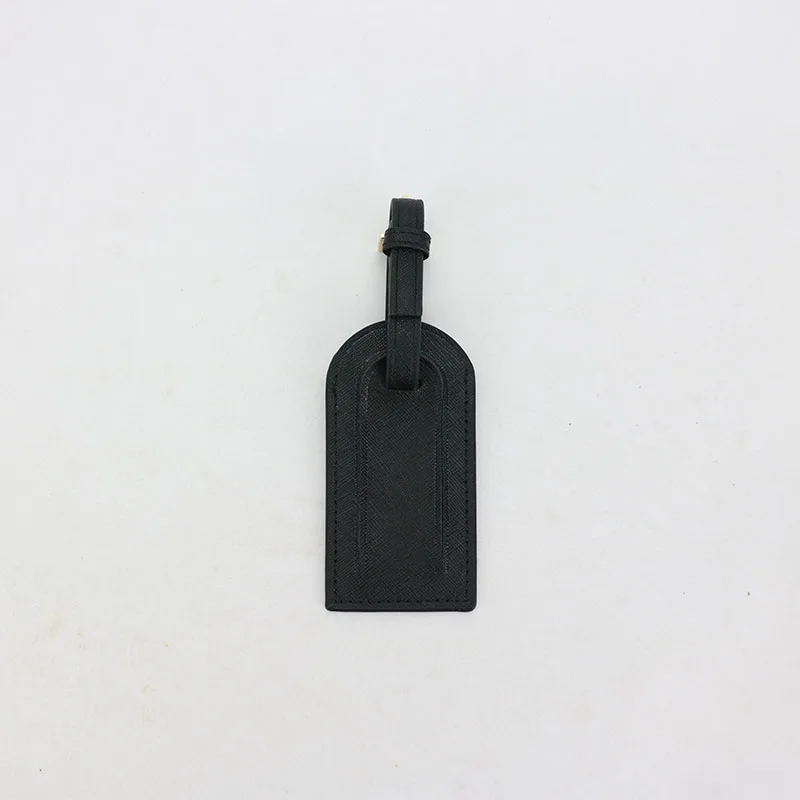 black tag Модные, с монограммой, начальные буквы, унисекс, Сафьяновая кожа, держатель для паспорта, багажная бирка, Обложка для паспорта, набор, аксессуары для путешествий - Цвет: black tag
