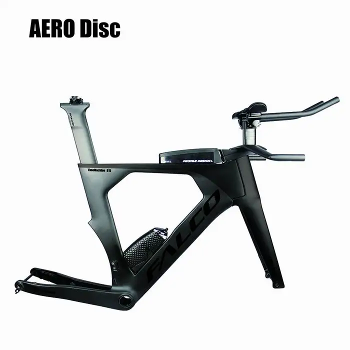 black color OEM FALCO велосипед аэрокарбонат велосипед для триатлона карбоновая рама TT 1-1/" Tapper труба углеродный велосипедный руль рама велосипеда - Цвет: black color