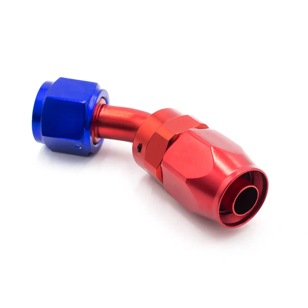 CNSPEED High Performance AN 08 Fitting AN08 Aluminum Fittings 45 Degree Oil Fuel Swivel Hose End | Автомобили и мотоциклы