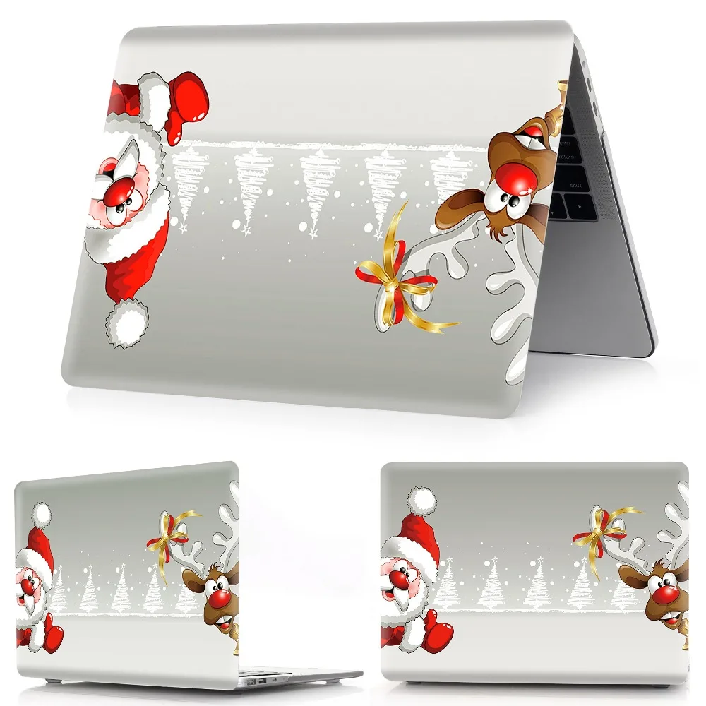 Для Mac Book New Air Pro 13 15 Touch Bar чехол для ноутбука Mac Book Air Pro retina 11,6 12 13,3 15,4 дюймов Рождественская цветная печать