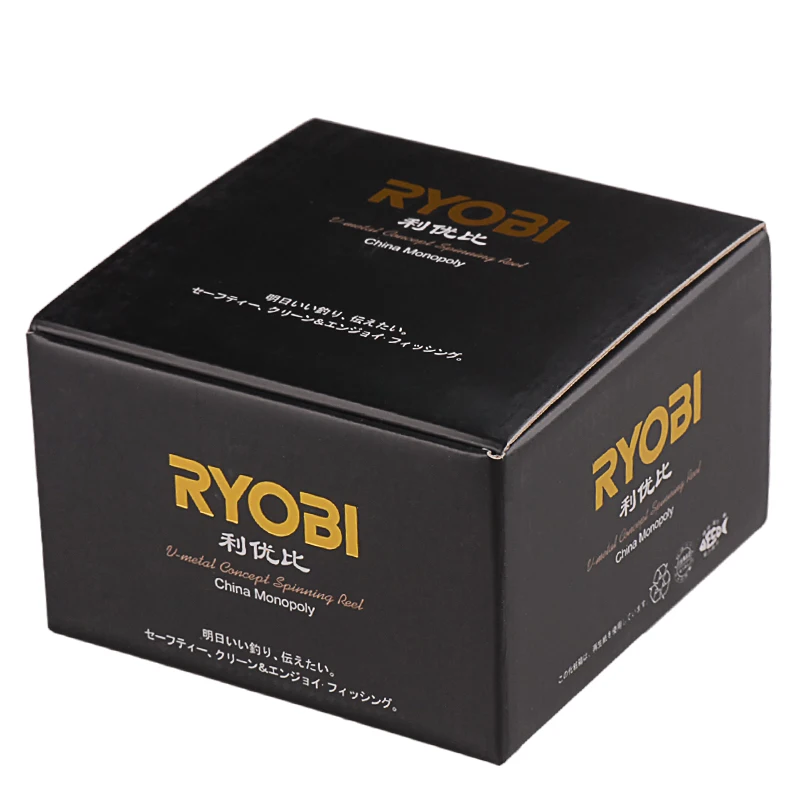 

100% RYOBI 1000-8000 Spinning Fishing Reel 5.0:1/5.1:16+1BB CNC Handle Full Metal Saltwater Carretes Pesca Molinete Peche