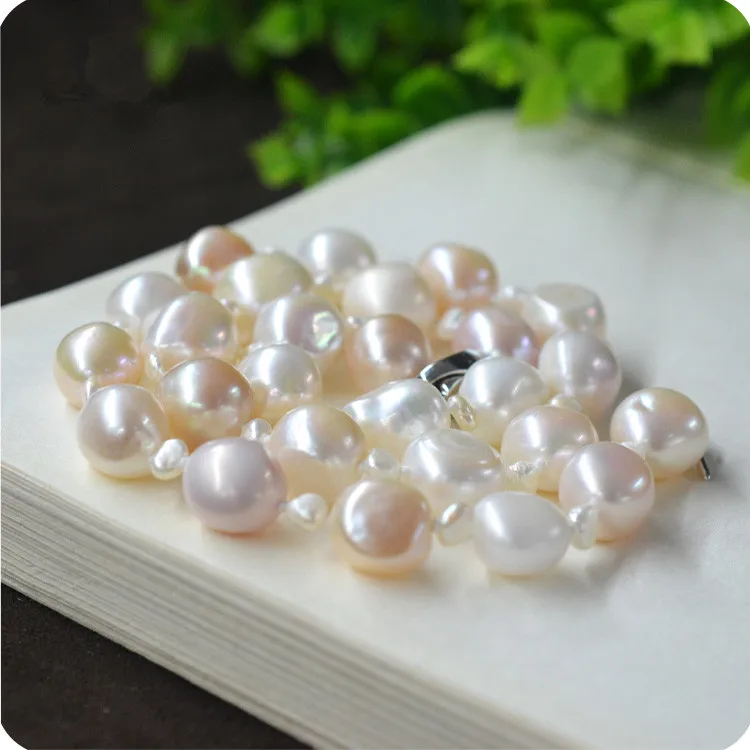 Лидер продаж ожерелье из натурального барочного жемчуга 10 11 мм разных цветов