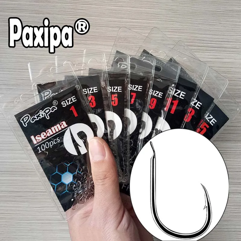 100pcs Iseama колючий Карп круг глазами рыболовный крючок Размеры 1 2 3 4 5 6 7 8 9, 10, 11, 12, 13, 14, 15 лет, Япония одинарный крючок кольцо глаз рыболовный крючок