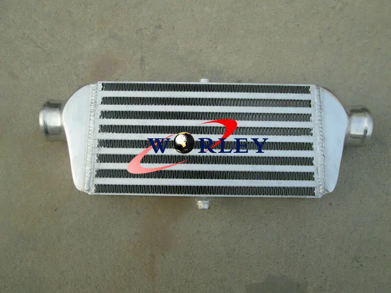 

450x170x65mm Universal Aluminum Turbo Intercooler 2.2'' inlet/outlet Bar & Plate