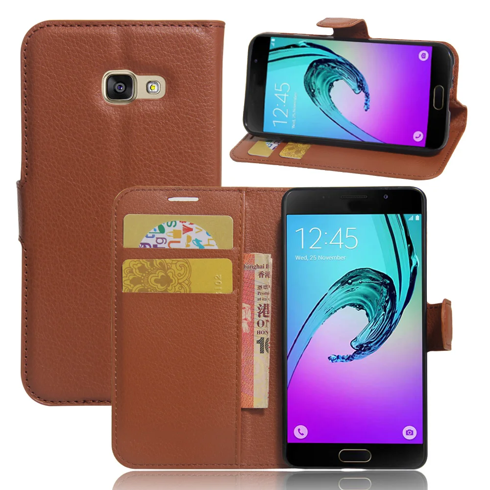 Роскошный кожаный флип чехол из искусственной кожи для Samsung Galaxy A3 2017 кошелек с