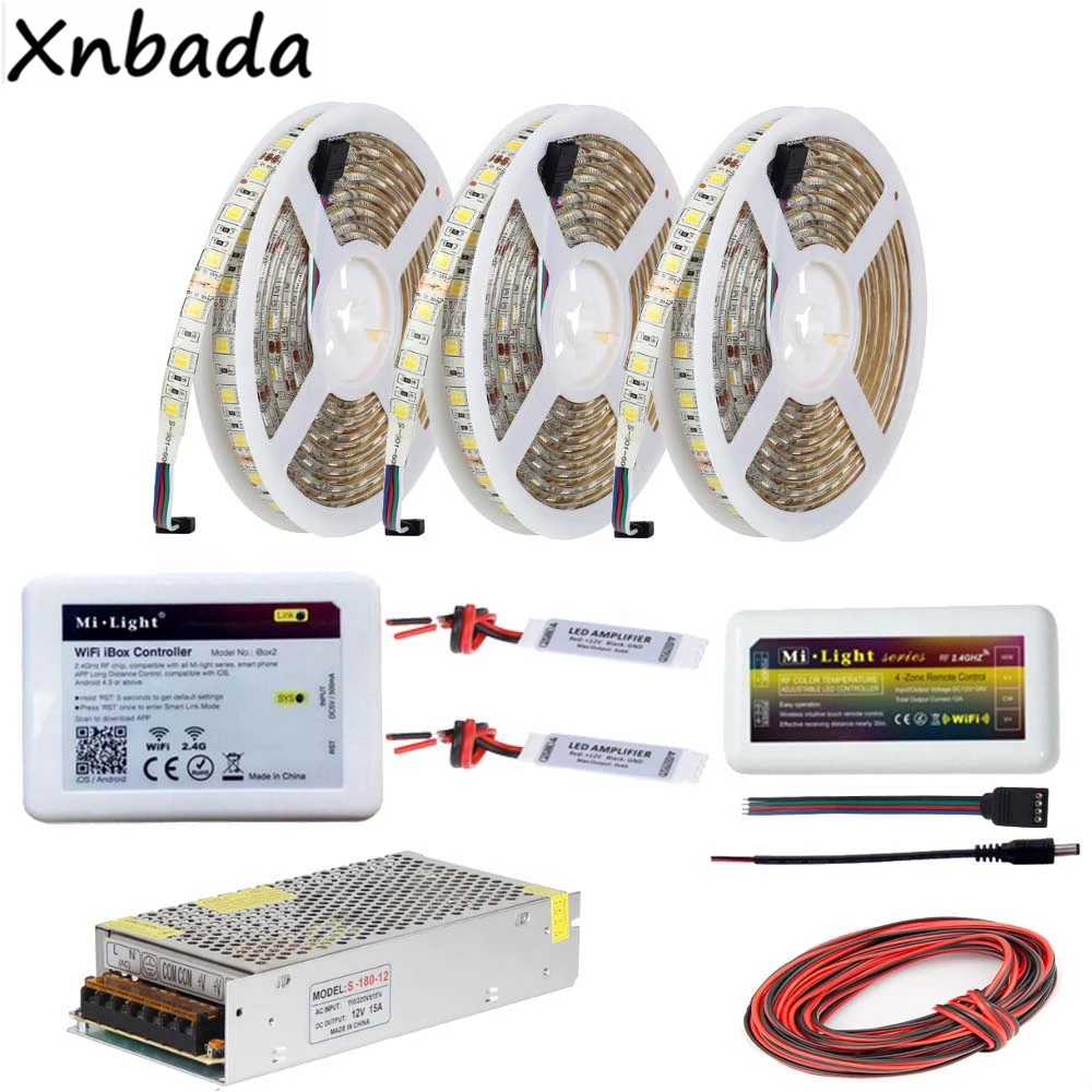 5 ~ 20 м Светодиодная лента SMD5050 цветовая температура гибкий свет DC12V Mi Light Wifi Ibox2
