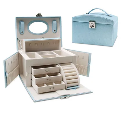 Large Capacity Cosmetics Storage Box Travel Portable Storage Box Cosmetic Tools Beauty Nail Fashion Makeup Organizer Case - Цвет: Style 2