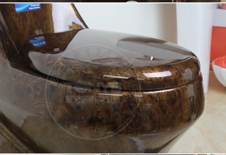 Кофе Цвет туалет цельный темно коричневый Керамика для туалета ванной античный