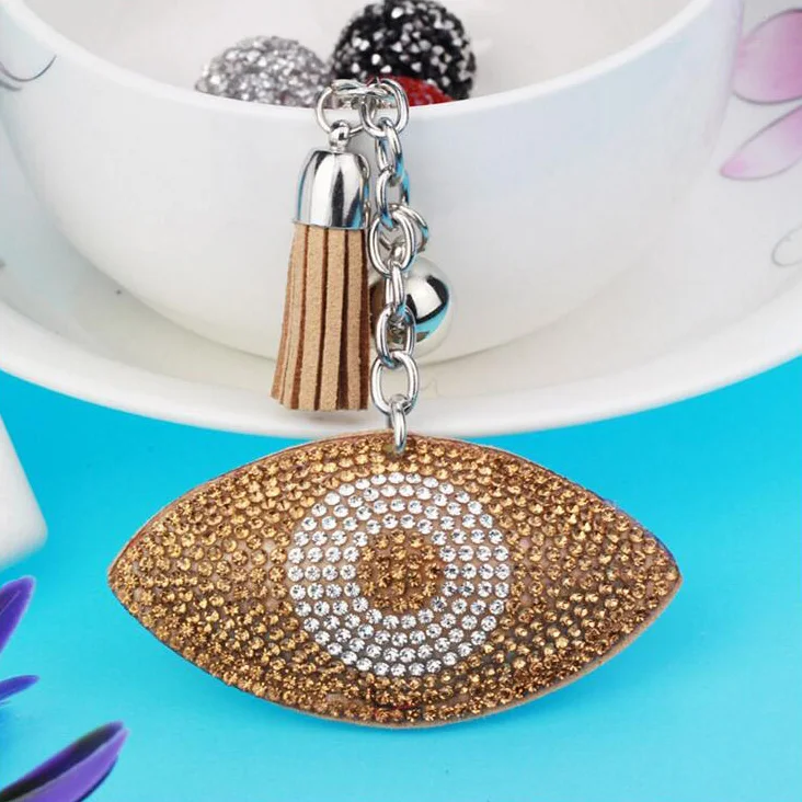 Брелок для ключей от сглаза Женский 6 цветов|keyring keychain|keychain womenkey chain rhinestone |
