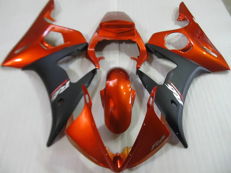 Мотоцикл обтекатель комплект для YAMAHA YZFR6 03 04 YZF R6 YZF600 2003 2004 yzfr6 ABS оранжевый матовый