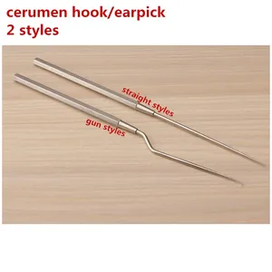 Крючок для ушей из нержавеющей стали, крючок для ушной рамы, прямой ушной инструмент для больницы