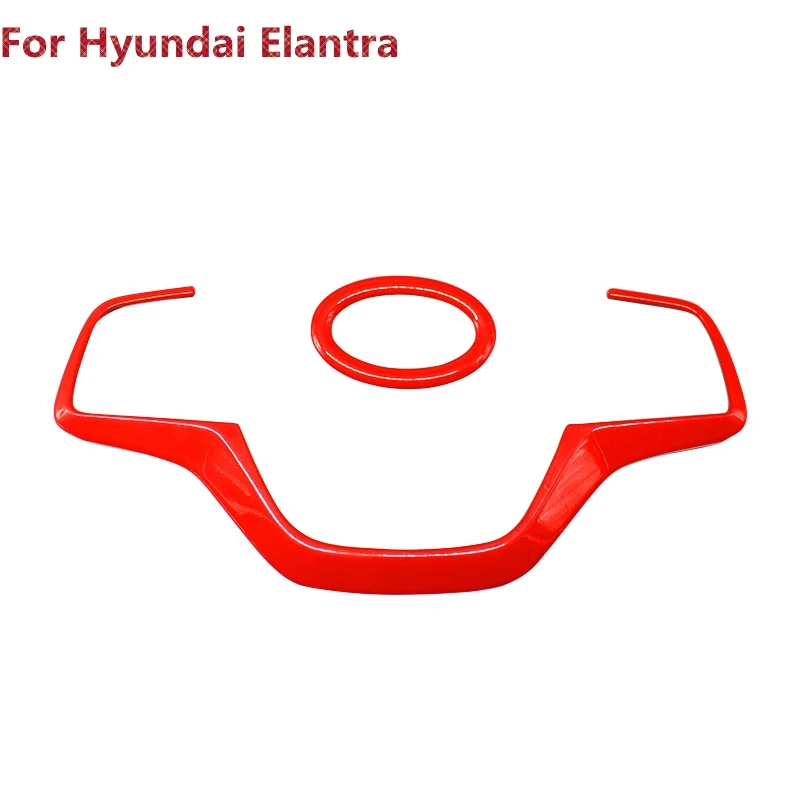 Красные модные Рули украшенные рамкой для Hyundai Elantra 1.6L 2016 2017 2018 новые аксессуары