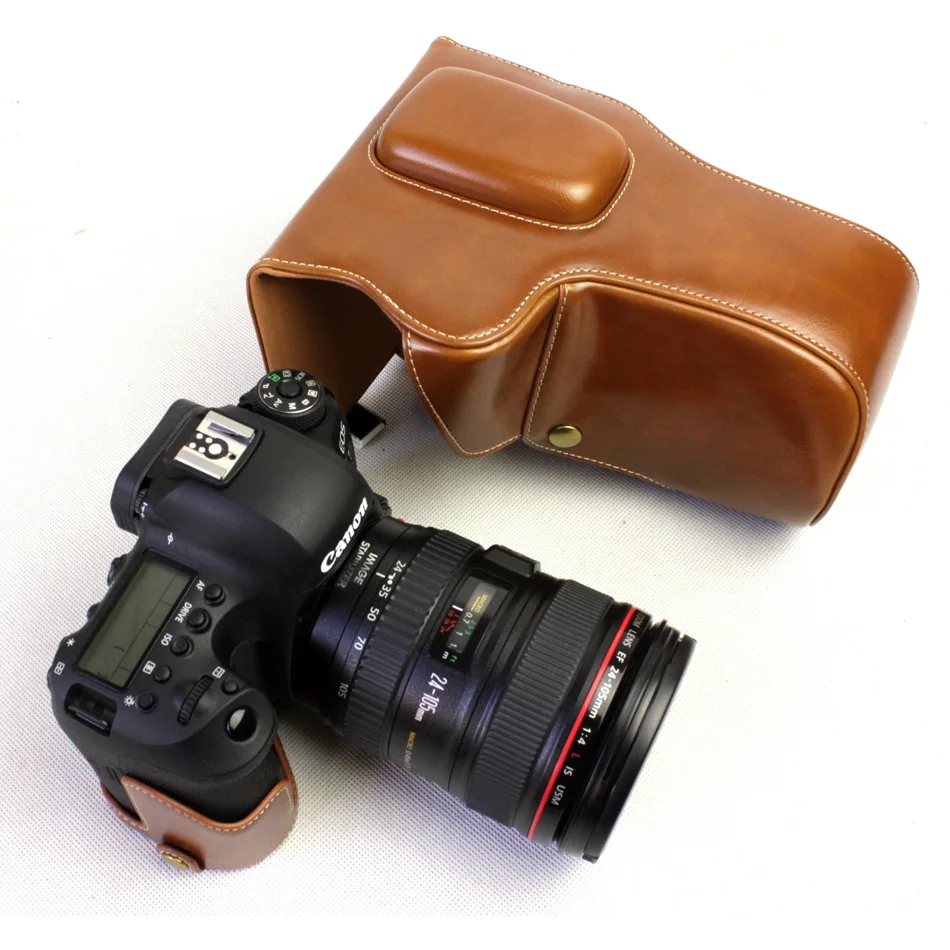 Роскошный чехол из искусственной кожи для камеры Canon EOS 6D II 6D2 6DII Mark ii с сумкой