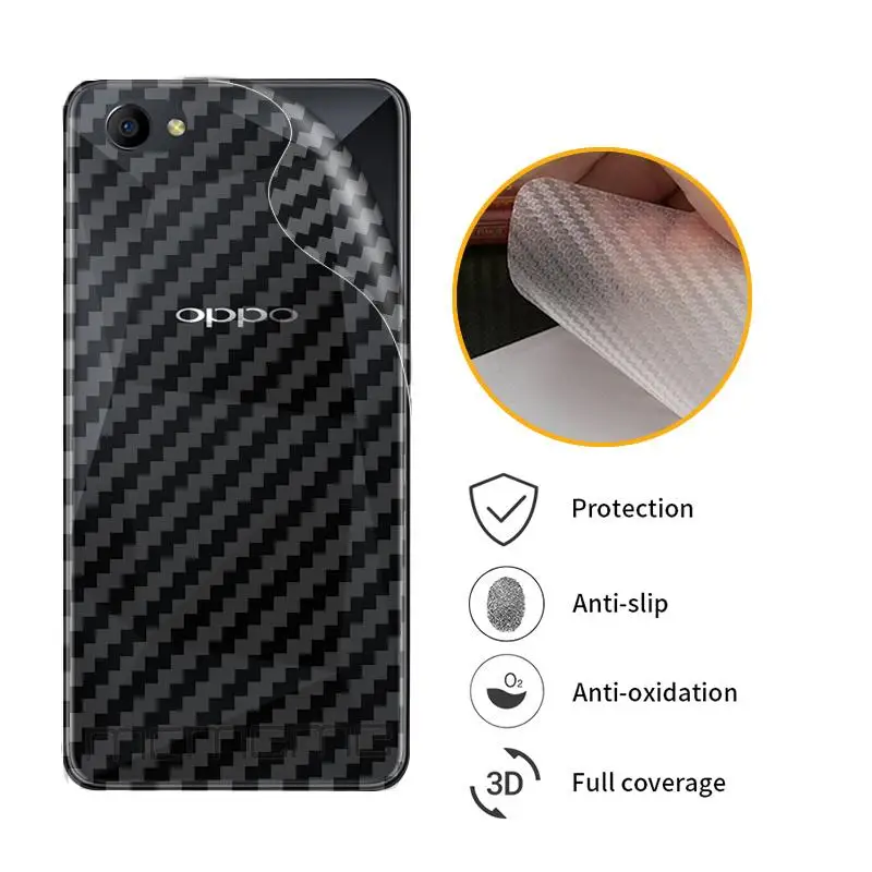 3D защитная задняя пленка из углеродного волокна для OPPO A1 A71 A83 A3 A9 A9X A77 F5 Youth F7