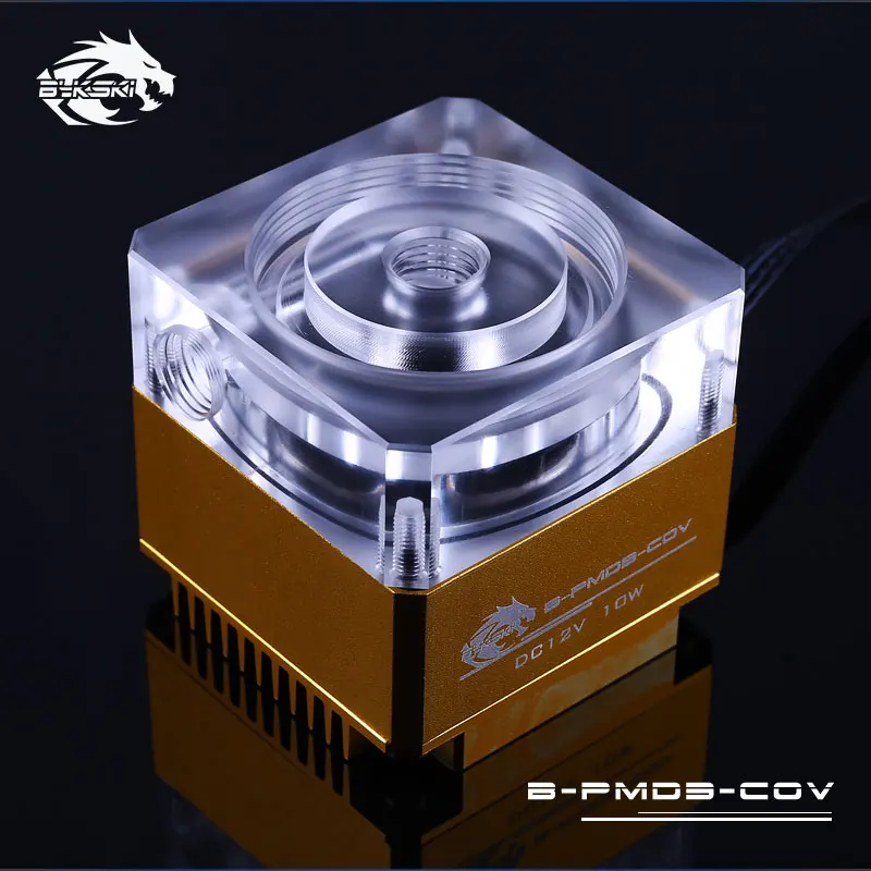 Bykski B-PMD3-COV PWM водяного охлаждения 15 Вт 600л/ч DDC насос Наборы с светодиодный свет варианты нескольких цветов